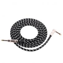 Elektrinės gitaros kabelio laidas, 3M 6M, be triukšmo ekranuotas žemųjų dažnių kabeliu, pintas paltas 3.0m