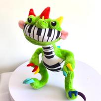 33cm Poppy Playtime Pijano Drakono pliušinis žaislas Mielas Pijano Drakono audinio lėlė Minkštas pliušinis žaislas Kolekcionuojama dovana Tinka žaidimų entuziastams ir vaikams 33cm žalia