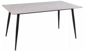 Valgomojo stalas Rion, juoda sp./pilka sp., 130 cm x 70 cm x 76 cm