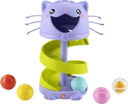 Bokštelis - kamuoliukas, katė Fisher Price Pets PurrrFect, 27.6 cm, įvairių spalvų