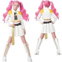 Vaikų Kpop Cosplay Demon Slayer Rumi Zoe Mira Kostiumas Huntrix Mergaitėms Drabužiai Idolų Grupė Vaidmenų Žaidimas Helovinas Karnavalo Kostiumas 160cm