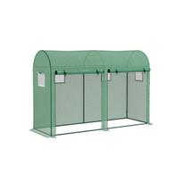 Šiltnamis - 300x100x200cm - PE tinklelis - Nuotolinio valdymo langas - Dvigubos ruloninės durys