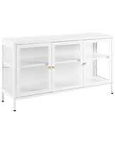 Vitrina Beliani Newport, balta sp., 115 cm x 35 cm x 65 cm