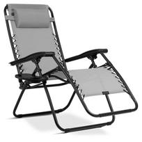 Lauko gultas ChillWell, pilka sp., 110 cm x 60 cm x 82 - 102 cm