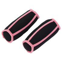 1 Pair Breathable Soft Dumbbells Weight Gain Weighted Sandbag Hand Weights Set  Yoga Exercise 1 LB 0.45 KG x 2 rožinė