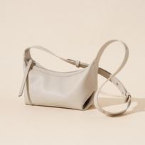 Genuine Leather Underarm Bag, High-end Single-shoulder Crossbody Bag One Size kreminė
