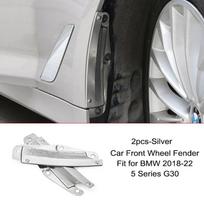 2 VNT Automobilio Priekinio Rato Sparnas Purvasargis Išorės Modifikavimo Priedai BMW 5 Serijos G30 525li 528li 530li 540li 2017-22 2pcs-Silver