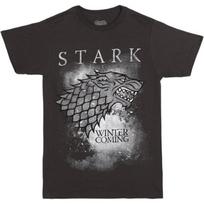 Men's Winter is Coming Stark T-Shirt S juoda