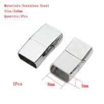 Papuošalų dalys Odinės apyrankės Sagtelė Pasidaryk pats Magnetinis Kabliukas Rodžio Magnetinė Sagtelė Plokščia Skylė 15*3mm