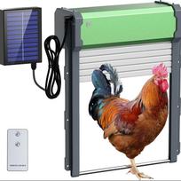 Automatinės vištidės durys saulės energija: Automatinės vištidės durys - Saulės energija maitinamos vištidės durys su laikmačiu ir šviesos jutikliu - Intellig