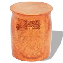 Kalto aliuminio taburetė/šoninis staliukas žalvario/vario s12