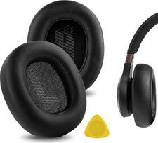 "Geekria QuickFit Protein Leather" pakaitiniai ausinių įdėklai "JBL Live 650 BTNC", "Lifestyle E65BTNC", "Duet NC", "Live 660 NC" ausinėms, ausų įdėklai, ausų kaušelių remonto dalys (juodos spalvos)
