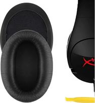 "Geekria QuickFit" pakaitiniai ausinių įdėklai "HyperX Cloud Flight", "Cloud Flight S", "Cloud Stinger" žaidimų ausinėms, ausinių įdėklai, ausinių ausinių įdėklai, ausinių kaušeliai, remonto dalys (juodos spalvos)