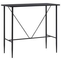 Baro stalas juodos spalvos 120x60x110cm MDF