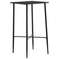 Baro stalas juodos spalvos 60x60x111cm MDF
