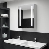 Veidrodinė vonios spintelė su LED apšvietimu 50x13x70cm