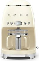 "Smeg", DCF02CREU Filtravimo kavos aparatas, aromato ir automatinio paleidimo funkcija, stiklinė karafa iki 12 puodelių, 2 intensyvumo lygiai, pašildymo funkcija, 1050 W, kreminis