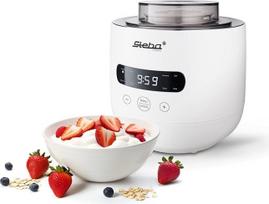 "Steba JM 4" jogurto gaminimo aparatas, 1 jogurto stiklinė su 2 l talpa, 1 jogurto stiklinė su 1,3 l talpa, 5 automatinės programos, lengvai valomas