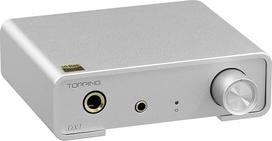 "Topping" DX1 USB DAC AK4493S diskretiškas LNRD ausinių stiprintuvas DSD256 PCM384 stalinis stiprintuvas namų kino garso įrenginiui su 2 stiprintuvais sidabrinis