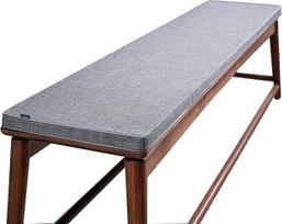 "Zoomile" 2/3/4 sėdimų vietų suolo pagalvėlė, 100 cm/150 cm/180 cm/200 cm, medinių baldų suolo pagalvėlė, sofos sėdynės pagalvėlė, skirta vidaus lauko, sodo sūpynėms, terasos baldams (pilka, 30x200 cm)