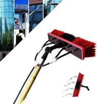 15 m teleskopinis strypas su vandeniu Stiklo stogo PV sistemos valymo įrenginys "3-in-1" plovimo įrenginio įrankis su teleskopiniu strypu ir purškiama žarna Terasos stogo valymo įrenginiai Teleskopinis valiklis