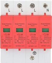 4P 2.2KV nuolatinės srovės viršįtampių apsaugos įtaisas Žaibosauga bėgių montavimo matuoklio spinta Žaibosauga Įtempimo apsauga Apsauga nuo viršįtampių Fotovoltinė apsauga (65ka)