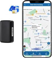 Automobilinis GPS seklys be prenumeratos - 90 dienų budėjimo režimas, 5 sekundžių padėties atnaujinimas, 4200 mAh akumuliatorius, atsparus vandeniui ir (magnetiniam automobiliui, motociklui, dviračiui) - nemokama programėlė