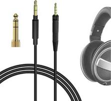 GEEKRIA garso kabelis, suderinamas su Sennheiser HD620S, HD599SE, HD599, HD598, HD598SE, HD560S, HD598SR, HD400PRO, HD579, HD569 ausinių kabeliu, 2,5 mm į 3,5 mm pakaitiniu stereo kabeliu (10 pėdų/3 m)