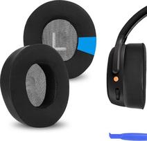 GEEKRIA Sportiniai vėsinantys gelio ausų pagalvėlės "Skullcandy Crusher ANC 2" pakaitinėms ausų pagalvėlėms, juodos spalvos