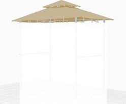 GRASEKAMP Qualität seit 1972 Keičiamasis stogas BBQ Grill Gazebo 1.5 x 2.4 m Sand Shelter Double Roof Gazebo