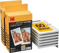 KODAK 60 fotopopieriaus, 54 x 86 mm, kasečių pakuotė, "All-in-One" popieriaus ir juostelės kasetės pildymo įtaisas - suderinamas su "Mini 2" ir "Mini Shot 2" serijomis