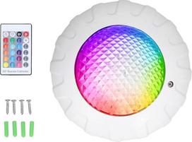 LED baseino žibintai su nuotolinio valdymo pulteliu, vandeniui atsparus RGB spalvingas disko vonios kambario SPA žibintai baseino lempa tvenkinio fontano baseinas