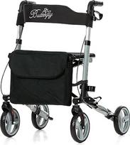 Lengvas riedutis "Butterfly Grey" - sulankstomas ir lengvas su lazdos laikikliu