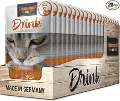 LEONARDO Drink Duck [20 x 40 g Multipack Variety Duck] Cat Drinking | Mėsos sultinys be grūdų su mėsos juostelėmis | Papildomas pašaras katėms