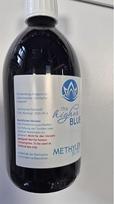 Metileno mėlynasis 1 % tirpalas 500 ml + 100 ml nemokamai | Aukščiausias grynumas 99,9 % | Ph. Eur. Gryna medžiaga | Pagaminta ir išbandyta Vokietijoje | Pridedamas piltuvėlis