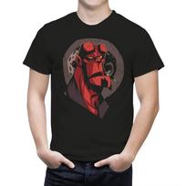 Vyriški Stilingi Šaunūs Aukštos Kokybės Spausdinti Hellboy Komiksų Marškinėliai op Medvilniniai Laisvalaikio Marškiniai S juoda