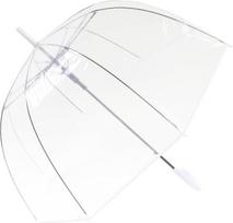 ThreeH Clear Bubble Umbrella lenkta rankena Tvirtas skaidrus plastikinis kupolas 8 briaunos Auto Open Stick skėtis