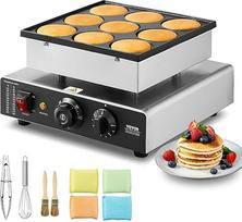 VEVOR "Poffertjes" keptuvė, "Poffertjes Maker" mini blynų keptuvė 850 W, skirta 9 mini blynams