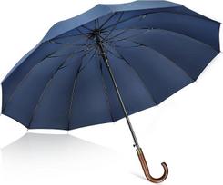 ZOMAKE Großer Regenschirm 55 colių, 12 Rippen / 16 Rippen Golfschirm Groß Stabil, Travel Schirm XXL Groß mit Auf-Zu-Automatik für Herren Damen
