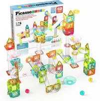 PICASSO TILES Magnetinis konstruktorius Marble Run 60 det., PTMG60