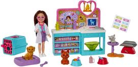 Lėlė Mattel Barbie Barbie Chelsea Pet Vet HGT12, 15 cm, įvairių spalvų