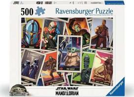 Dėlionė Ravensburger Star Wars Mandalorian, 36 cm x 49 cm, 500 vnt., įvairių spalvų