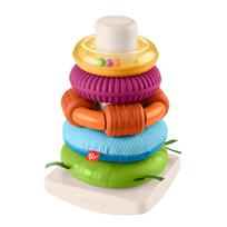 Bokštelis su žiedais Mattel Fisher Price Sensory Rock A Stack, 26 cm, įvairių spalvų