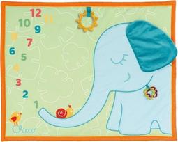 Žaidimų kilimėlis Chicco Milestone Elephant, 90 cm x 71.2 cm, įvairių spalvų