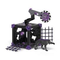 Žaislinė figūrėlė, su priedais Schleich Eldrador Creatures BattleCave Shadow Tiger, juoda sp./violetinė sp.