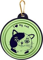 Dubenėlis gyvūnui I Love My Cat, 0.5 l, 12.7 cm x 12.7 cm, žalia sp.