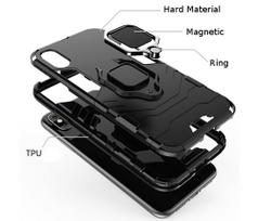 Dėklas ARMOR RING MAGNETIC Samsung Galaxy A72 5G juodos spalvos