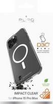 Puro Impact Clear D3O Bio dėklas skirtas Apple iPhone 15 Pro Max – skaidrus