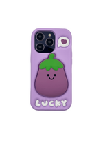 Dėklas dėklas 3D EGGPLANT su stoveliu Apple iPhone 14 Pro
