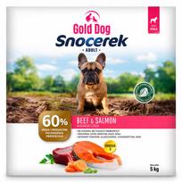 Gold Dog Snocerek jautiena ir lašiša – sausas maistas šunims – 5kg
